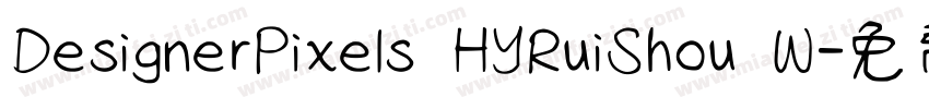 DesignerPixels HYRuiShou W字体转换
